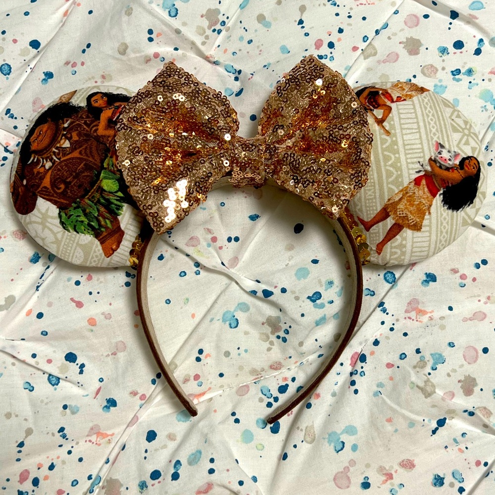 USED Moana Minnie Ears Headband